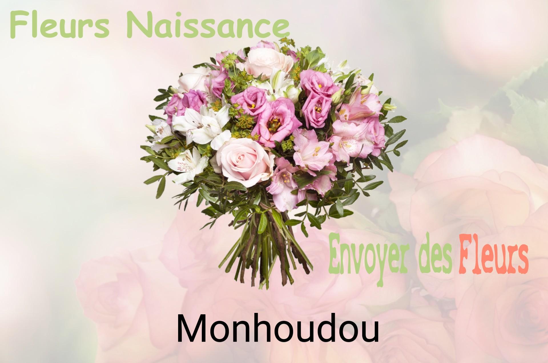 Bouquet de fleurs de naissance livré à Monhoudou